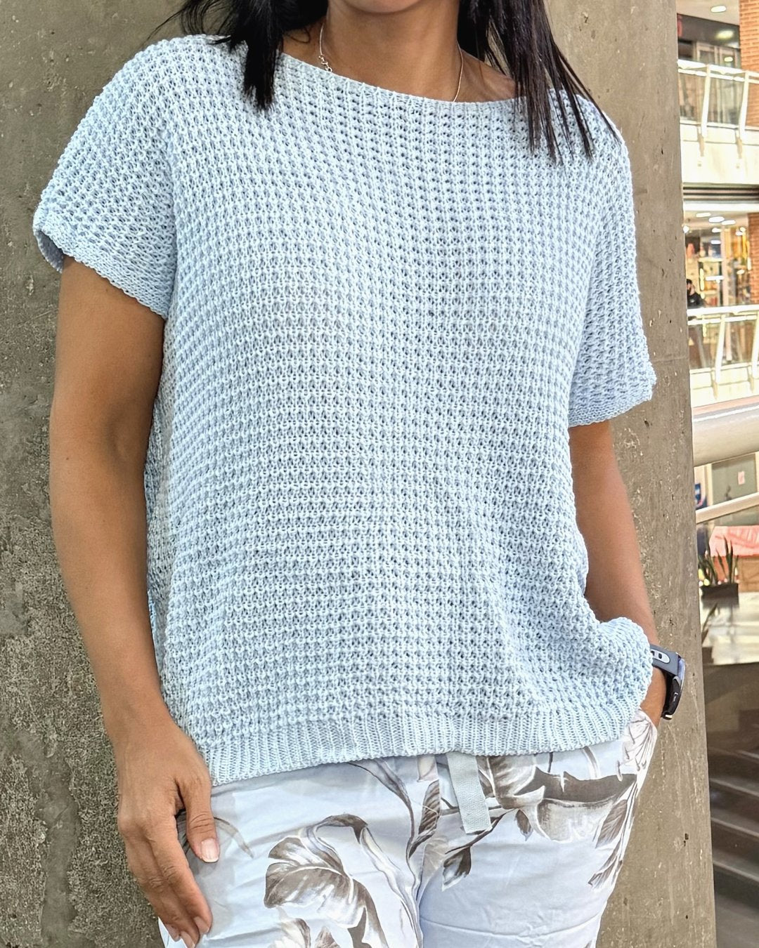 BLUSA TEJIDA MC
